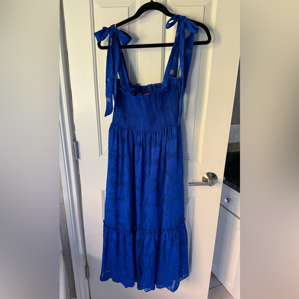 Lilly Pulitzer / Rivera Midi Dress / Blue Grotto Jacquard / Size M